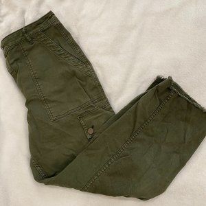 Green cargo pants, Hollister, Size 11